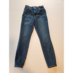 Good American Good Skinny Jeans Womens 4/27 Blue High Rise Organic Cotton